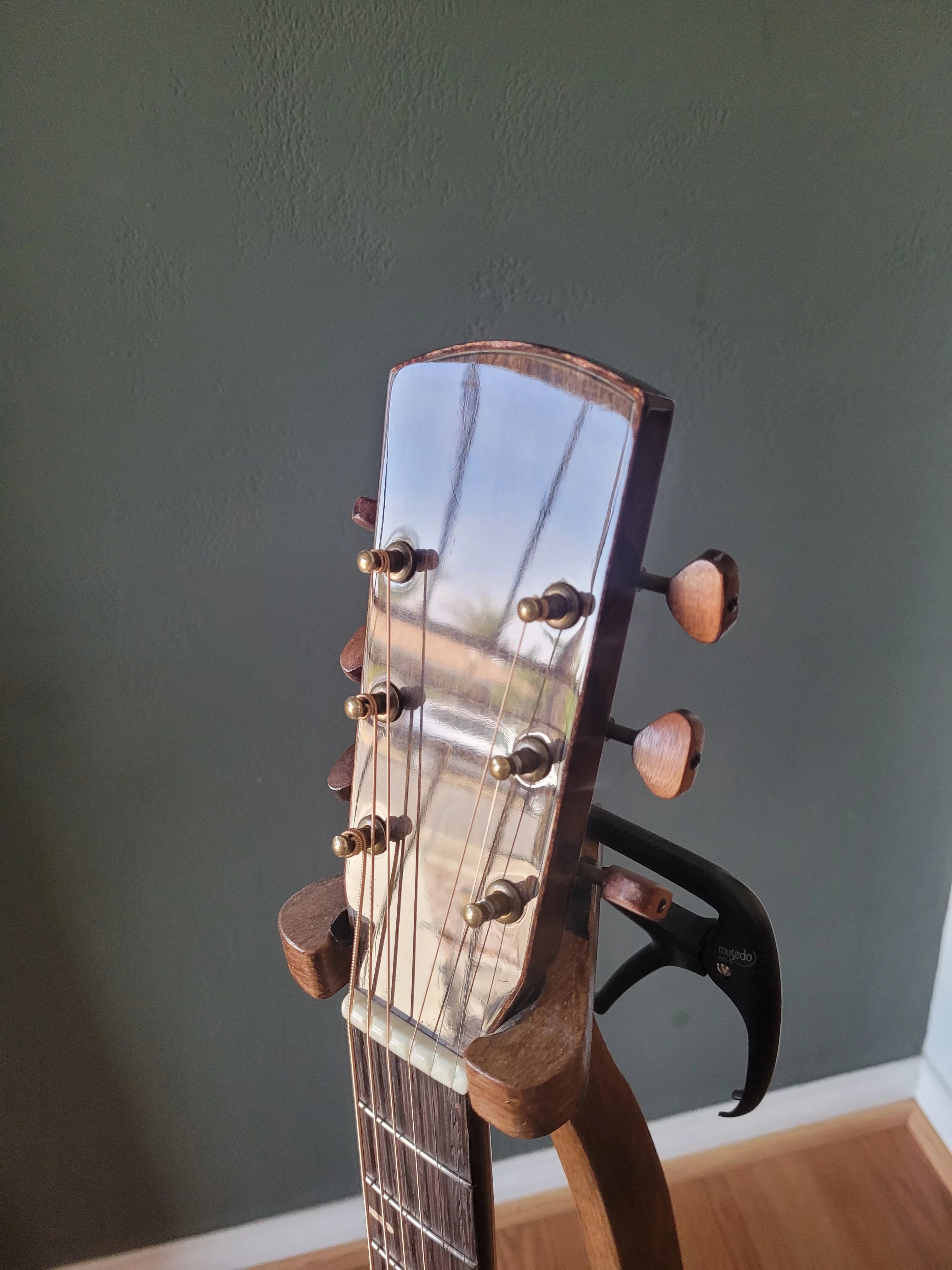 G12 Front of Guitar Headstock