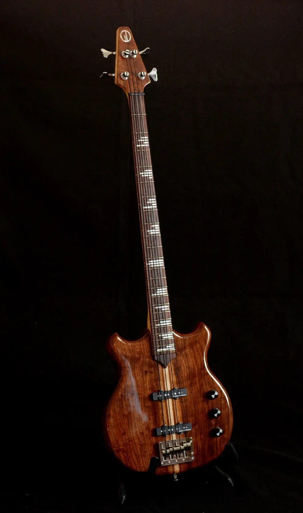 Electric Bass 34 in Scale with FiberOptic Side Dots