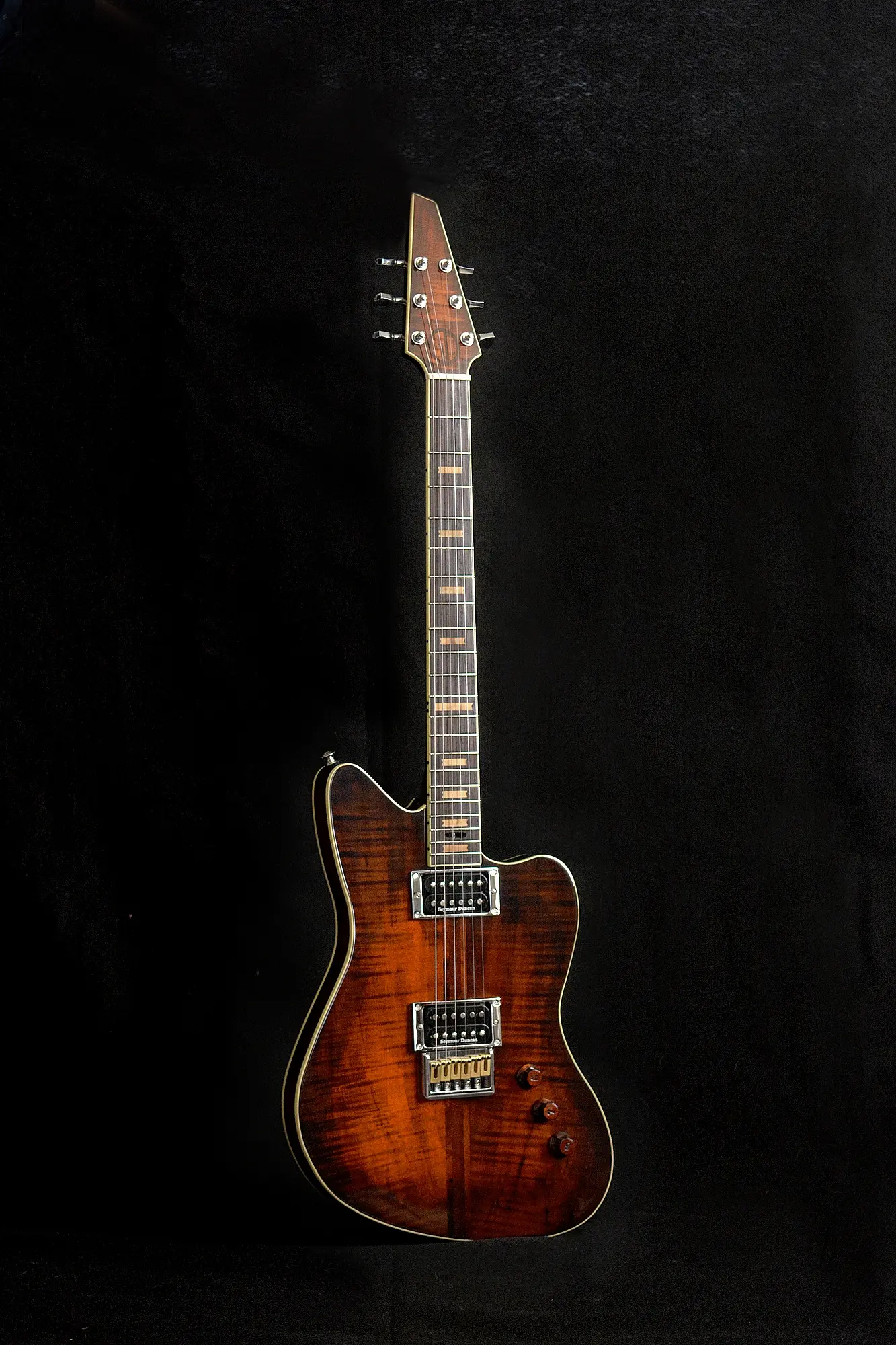 Electric Guitar with FiberOptic Side Dots