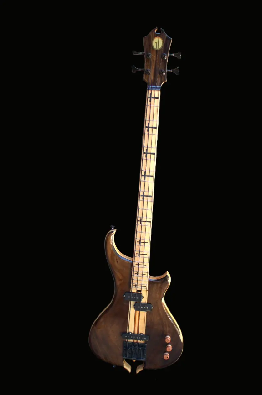 Electric Guitar with Fiber Optic Side Dots