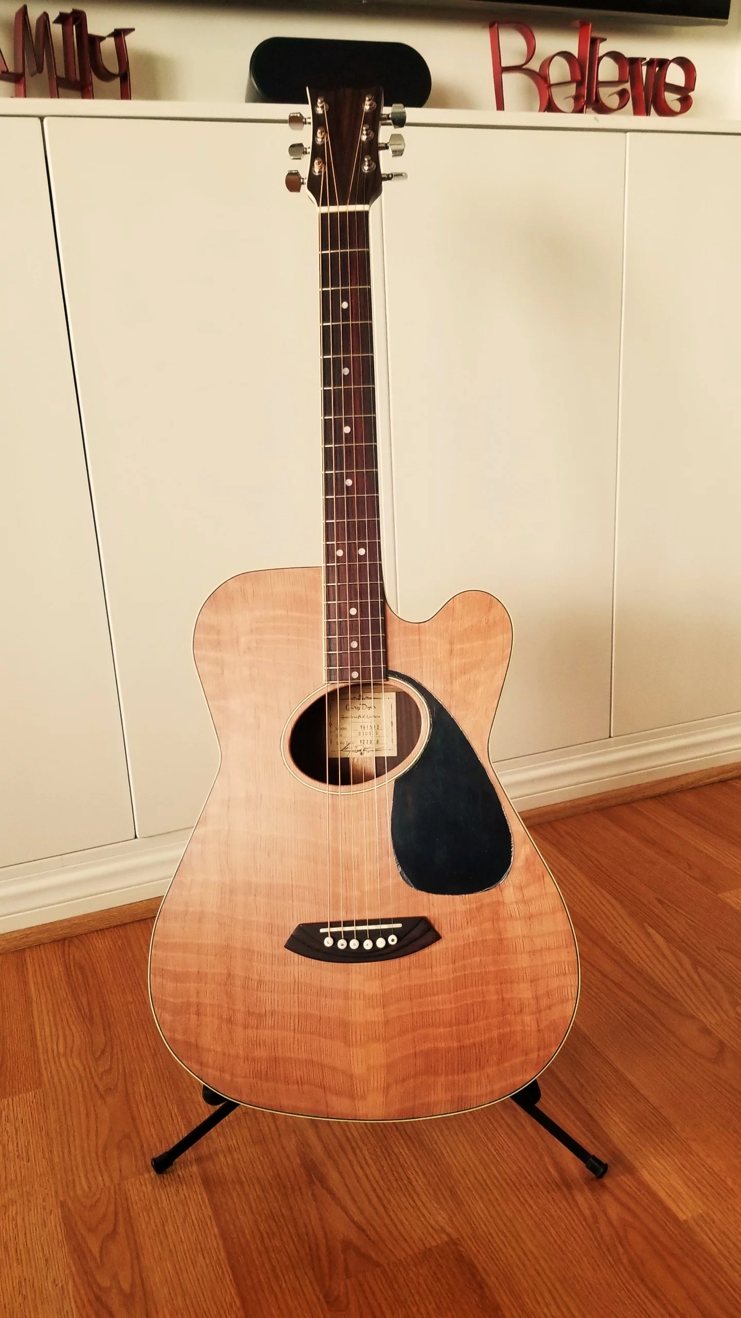 Flamed Redwood OM Cutaway