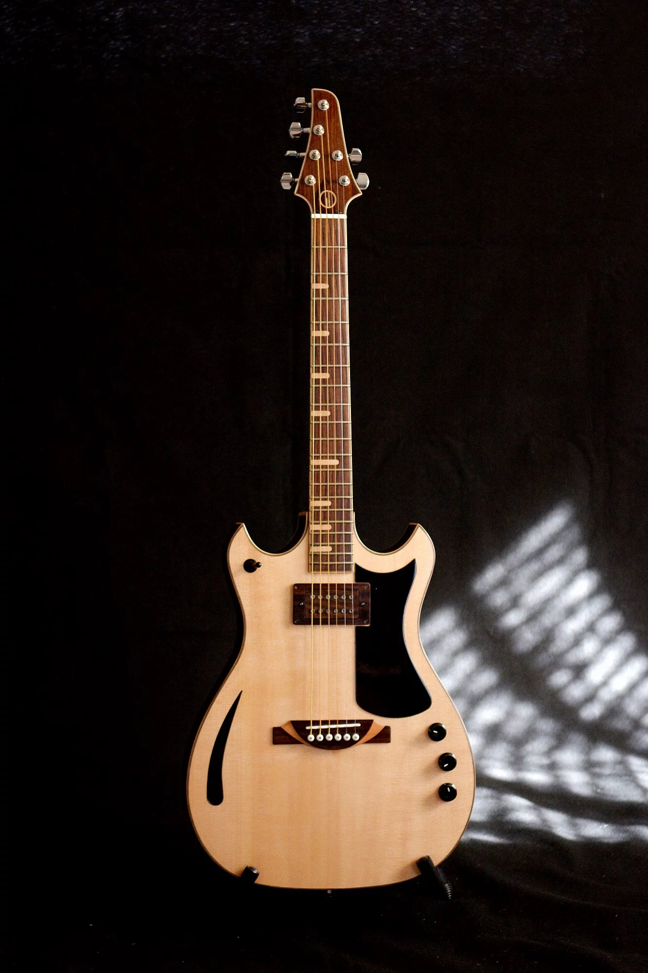 Hybrid Jazz Guitar Humbuckers and Piezo Combo